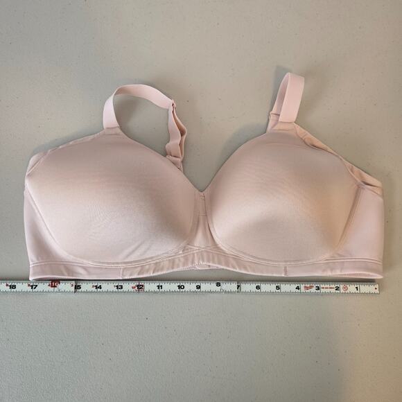Vanity Fair Full Figure Bra Women's 44C Flesh Pink Back Closure - Picture 9 of 11